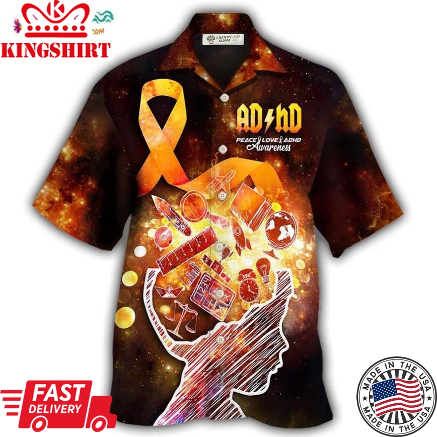 Adhd Awareness In Life Hawaiian Shirt