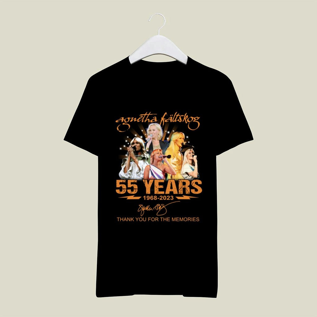 Agnetha Faltskog 55 Years 1968 2023 Thank You For The Memories Signature T Shirt