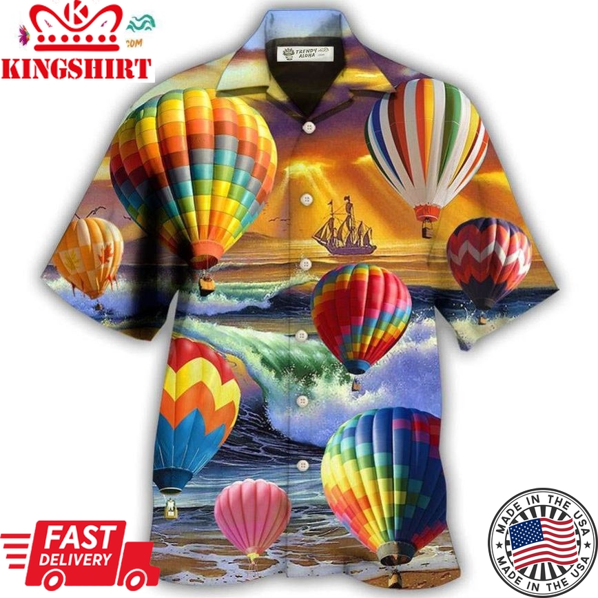 Air Balloon Love Life Style Hawaiian Shirt