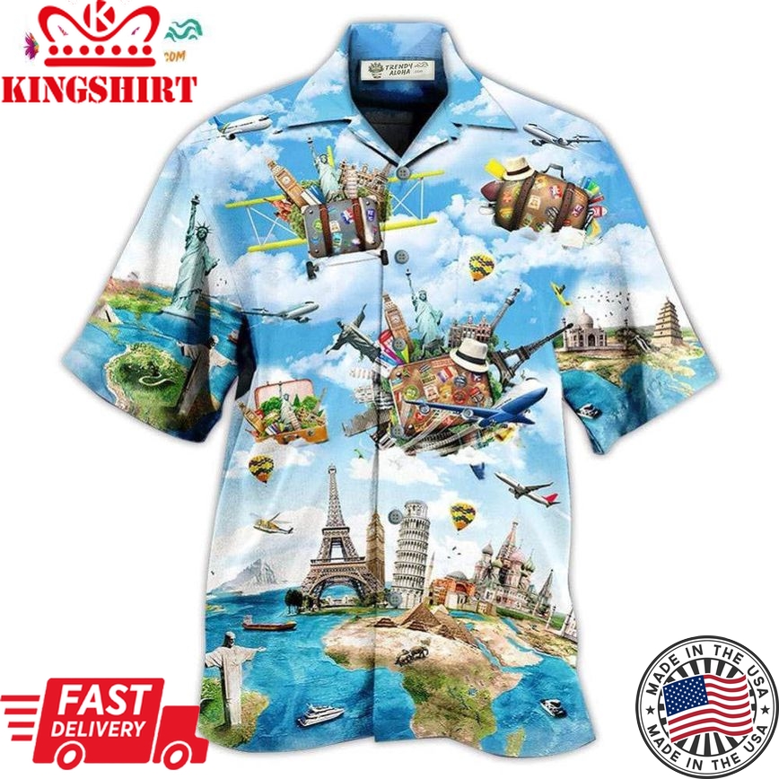 Airplane Travel World Whole Life Hawaiian Shirt