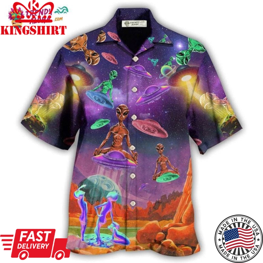 Alien Galaxy Awesome Ufo Hawaiian Shirt