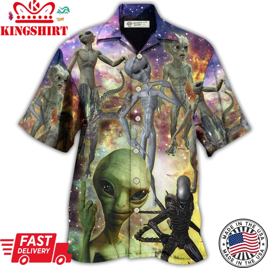 Alien Mysterious Galaxy Hawaiian Shirt