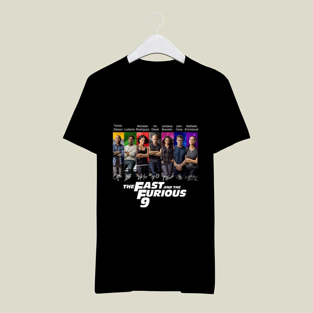 All Character Signatures The Fast And The Furious 9 Signature Shirt