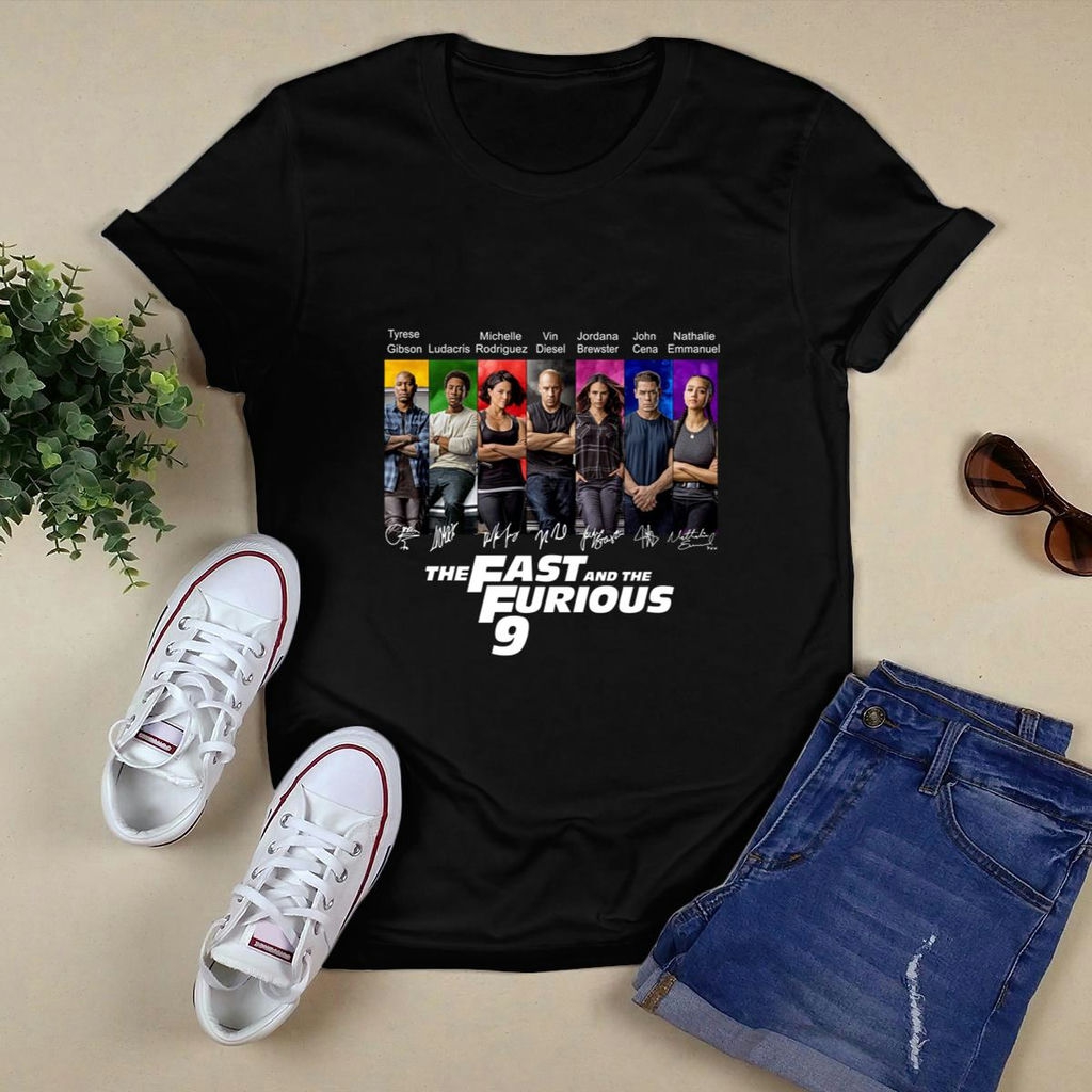 All Character Signatures The Fast And The Furious 9 Signature Shirt