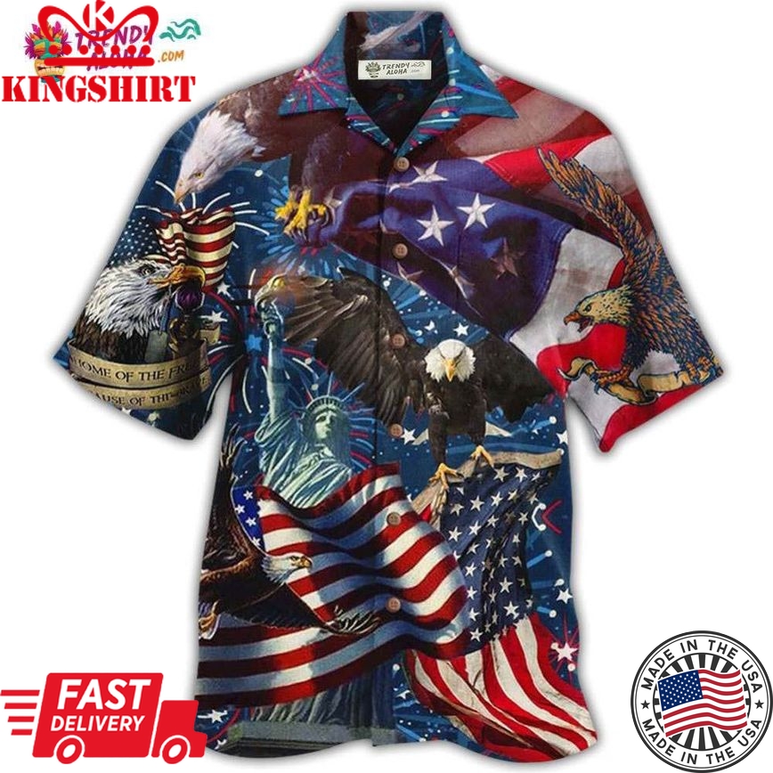 America Eagle Victory Love Hawaiian Shirt