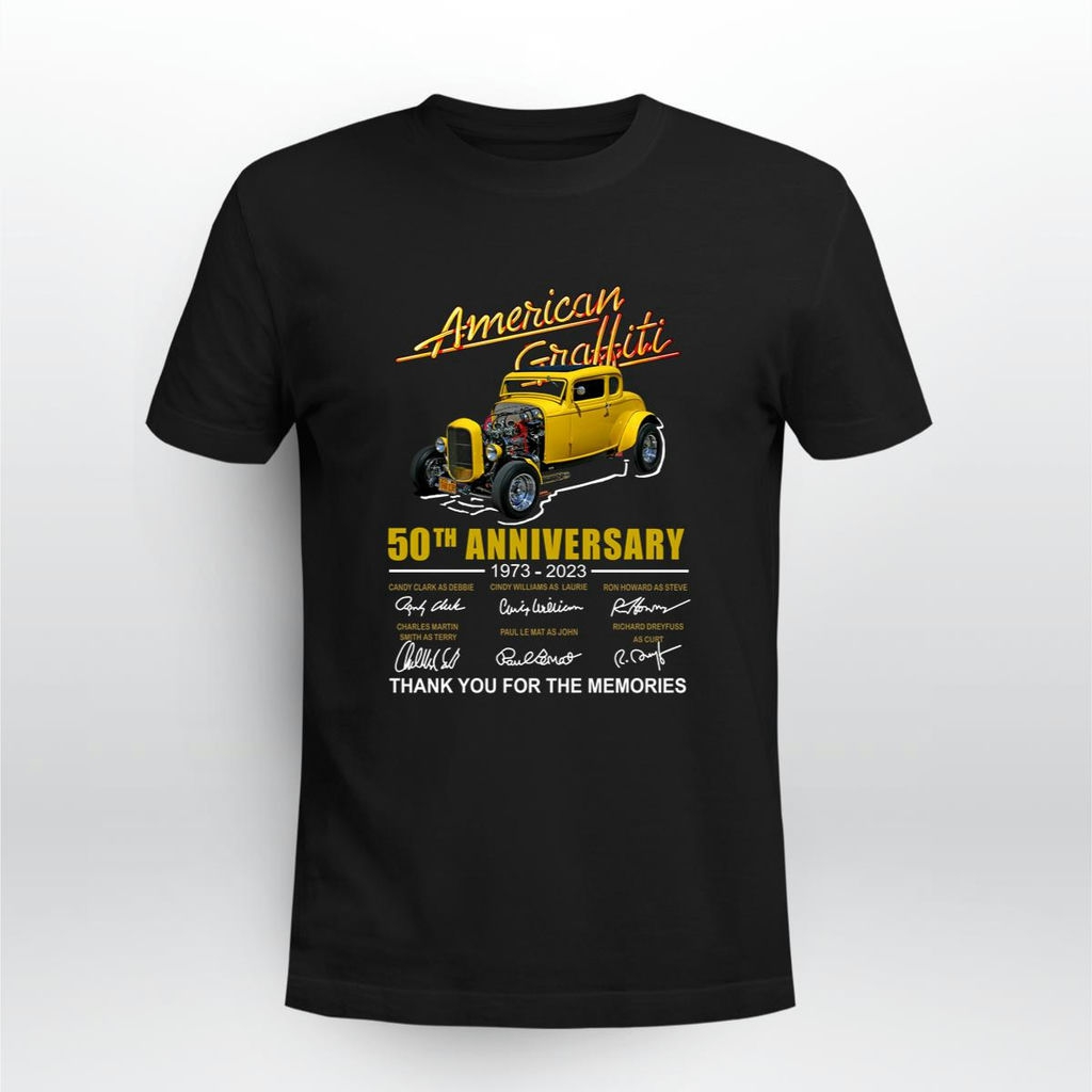 American Graffiti 50th Anniversary Signatures Shirt