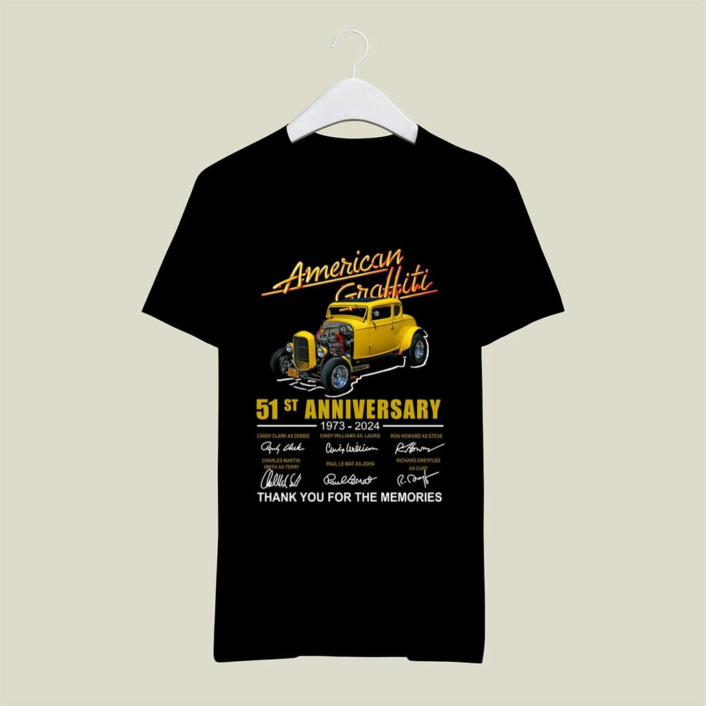 American Graffiti 51st Anniversary Signatures Shirt