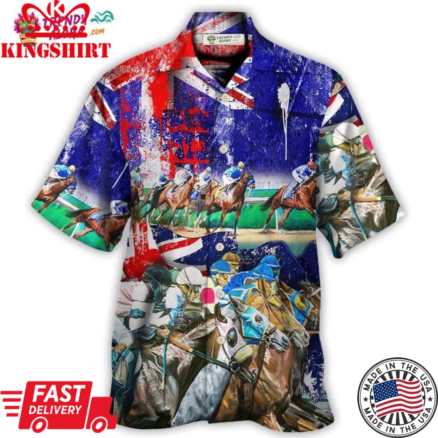 Australia Horse Racing Lover Hawaiian Shirt