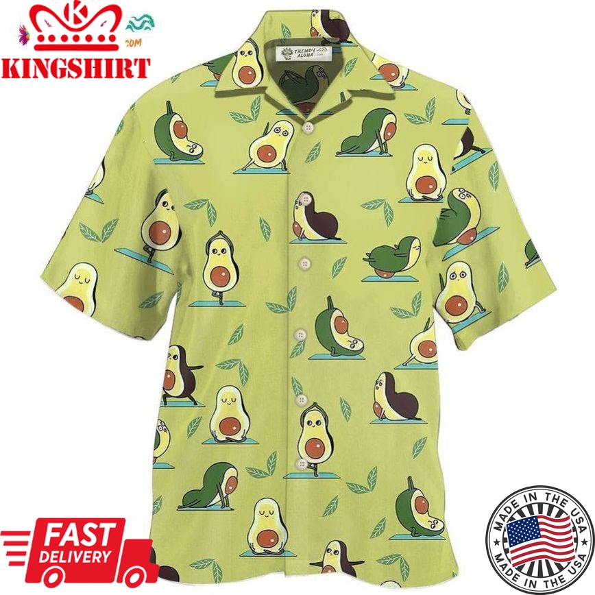 Avocado Plays With Happy Avocado So Cute Hawaiian Shirt