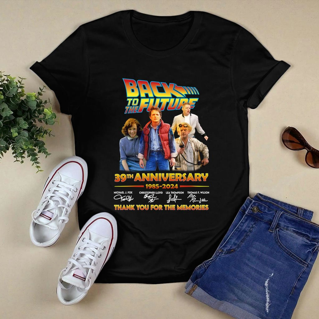 Back To The Future 39th Anniversary Signatures Shirt