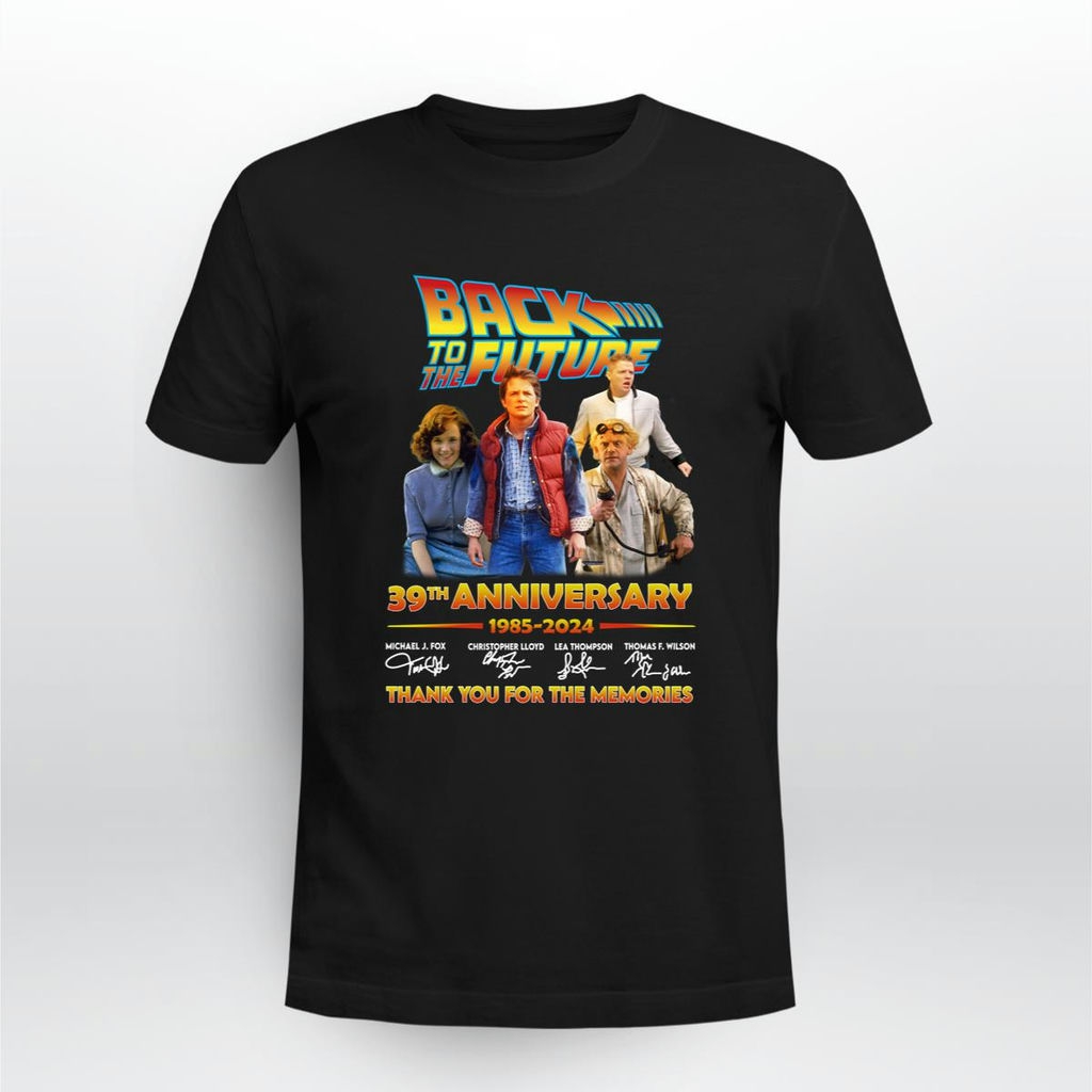 Back To The Future 39th Anniversary Signatures Shirt