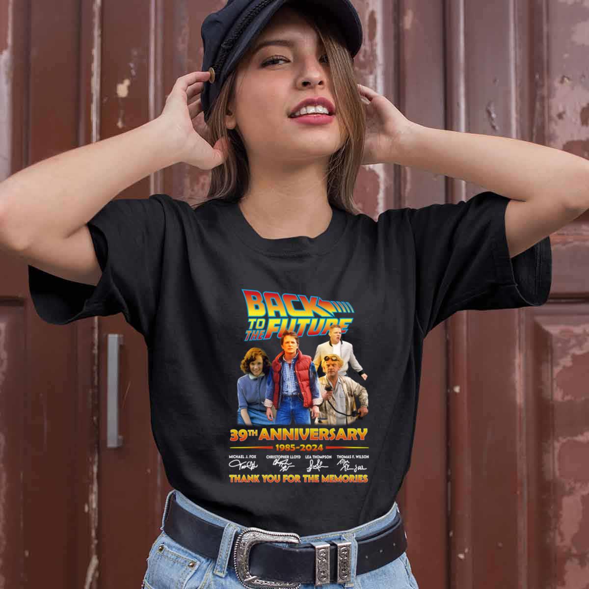 Back To The Future 39th Anniversary Signatures Shirt