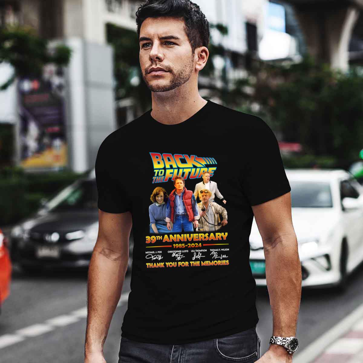 Back To The Future 39th Anniversary Signatures Shirt