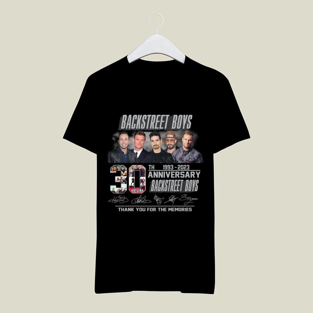 Backstreet Boys 30th Anniversary 1993 2023 Signatures T Shirt