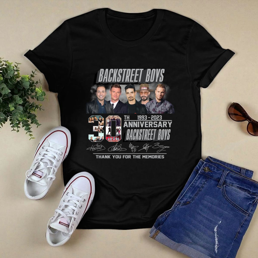 Backstreet Boys 30th Anniversary 1993 2023 Signatures T Shirt