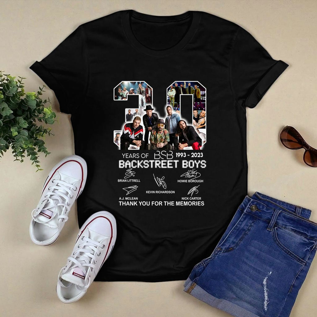 Backstreet Boys 30th Thank You For Memories Signature T Shirt