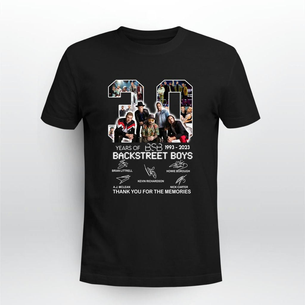 Backstreet Boys 30th Thank You For Memories Signature T Shirt