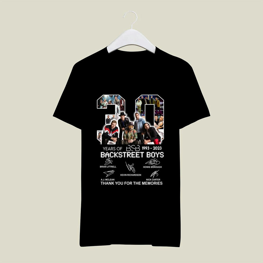 Backstreet Boys 30th Thank You For Memories Signature T Shirt