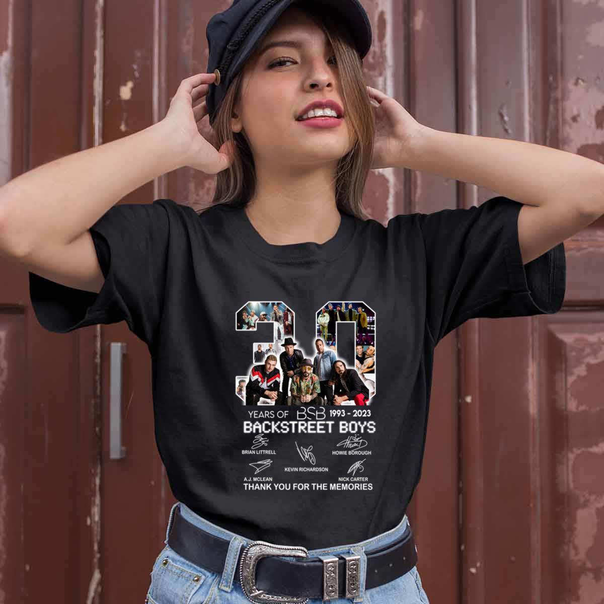 Backstreet Boys 30th Thank You For Memories Signature T Shirt