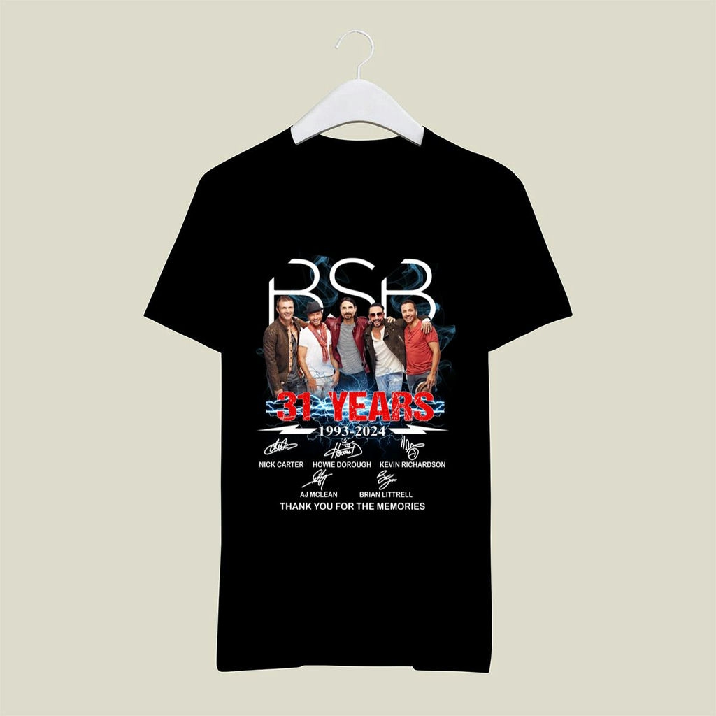 Backstreet Boys 31 Years 1993 2024 Signature T Shirt