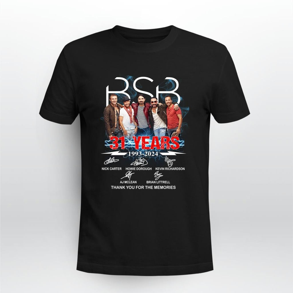 Backstreet Boys 31 Years 1993 2024 Signature T Shirt