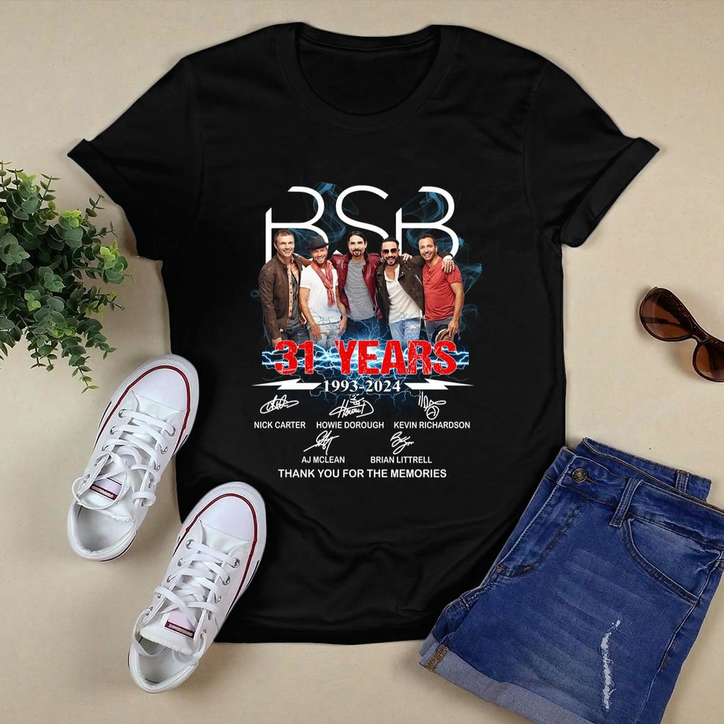 Backstreet Boys 31 Years 1993 2024 Signature T Shirt