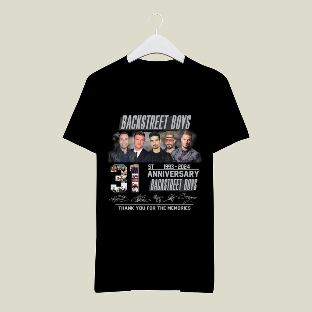 Backstreet Boys 31st Anniversary 1993 2024 Signatures T Shirt