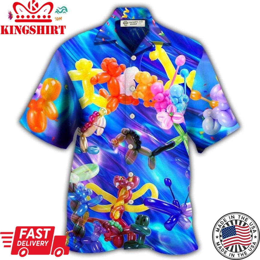 Balloon Modelling Amazing Colorful Hawaiian Shirt