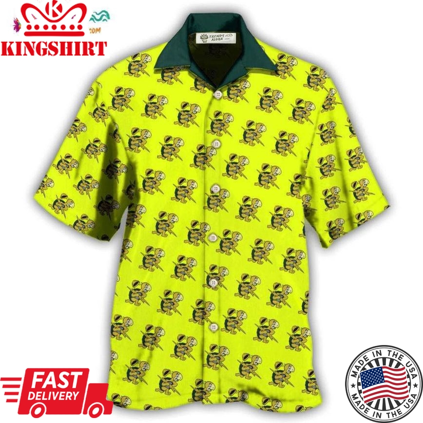 Beautiful Comic Turtle Hawaiian Shirt