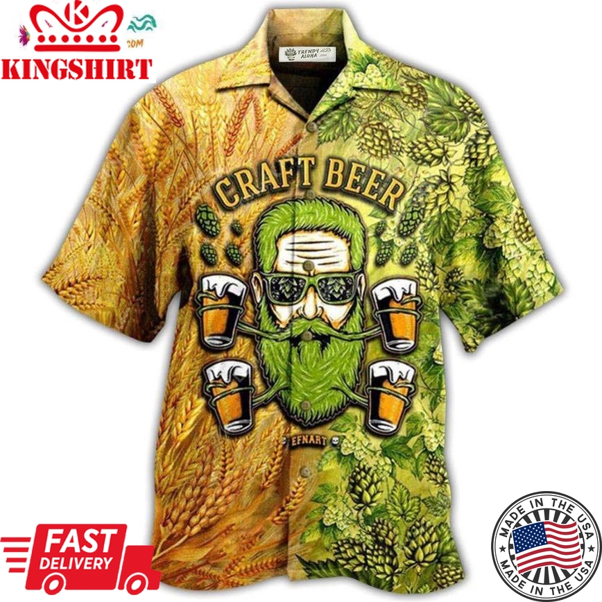 Beer Drink First Think Later Hawaiian Shirt