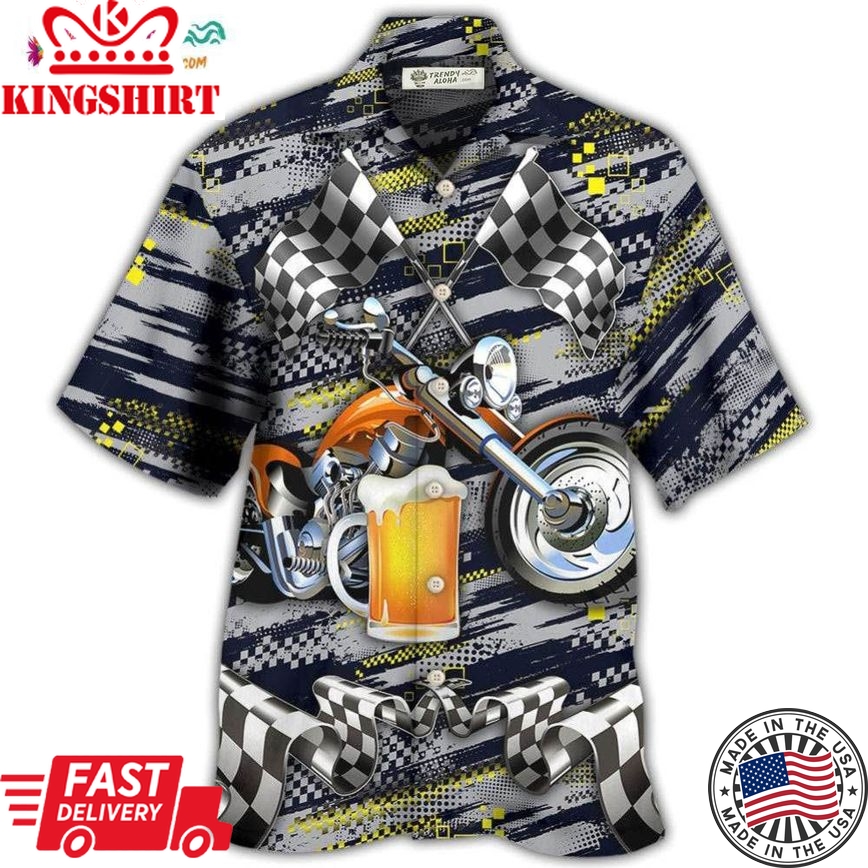 Beer I Like Beer And Motocycles And Maybe 3 People Hawaiian Shirt