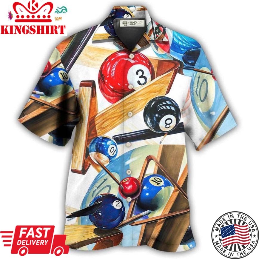 Billiard Pool Playing Games Hawaiian Shirt