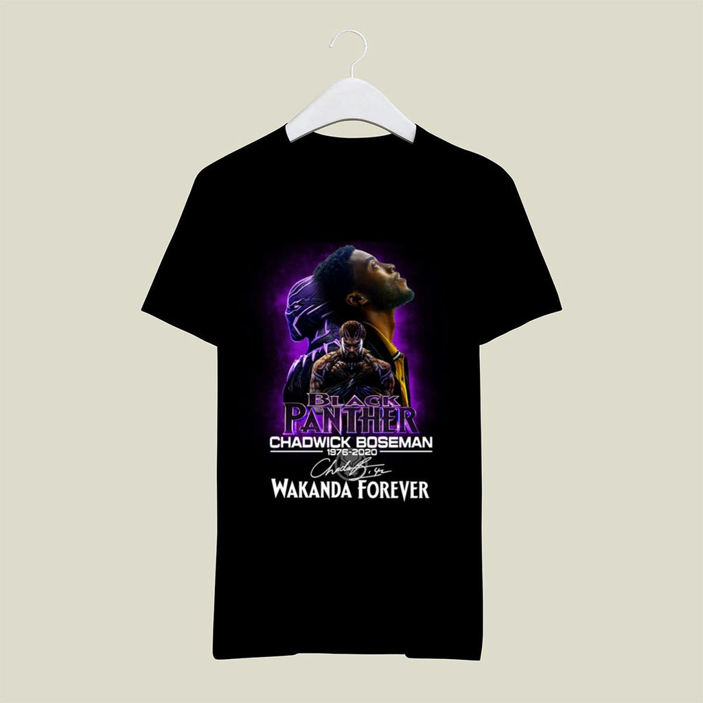 Black Panther Chadwick Boseman 1976 2020 Wakanda Forever Signature Shirt