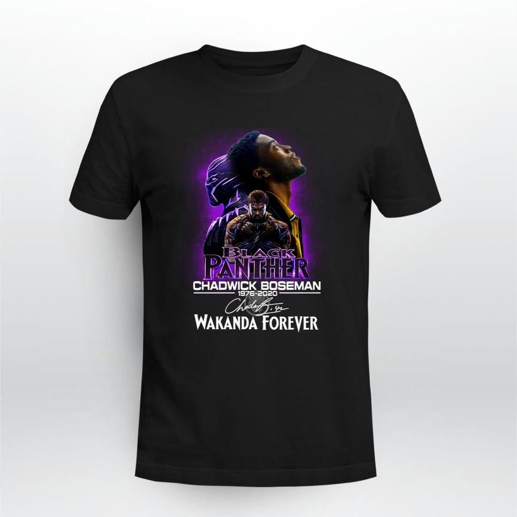 Black Panther Chadwick Boseman 1976 2020 Wakanda Forever Signature Shirt