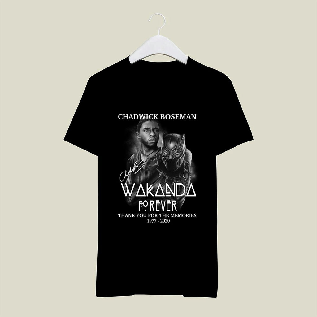 Black Panther Wakanda Forever Chadwick Boseman Signature Thank You For The Memories Shirt