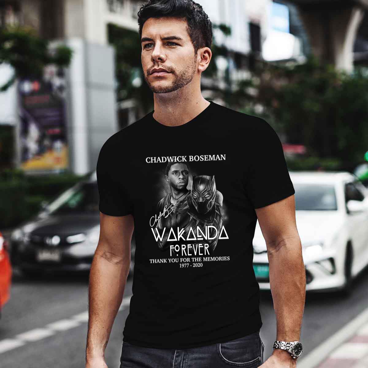 Black Panther Wakanda Forever Chadwick Boseman Signature Thank You For The Memories Shirt