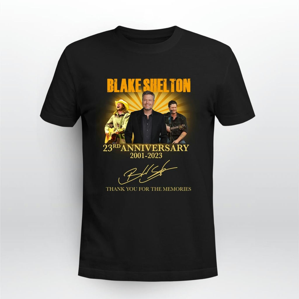 Blake Shelton 23rd Anniversary 2001 2024 Signature T Shirt