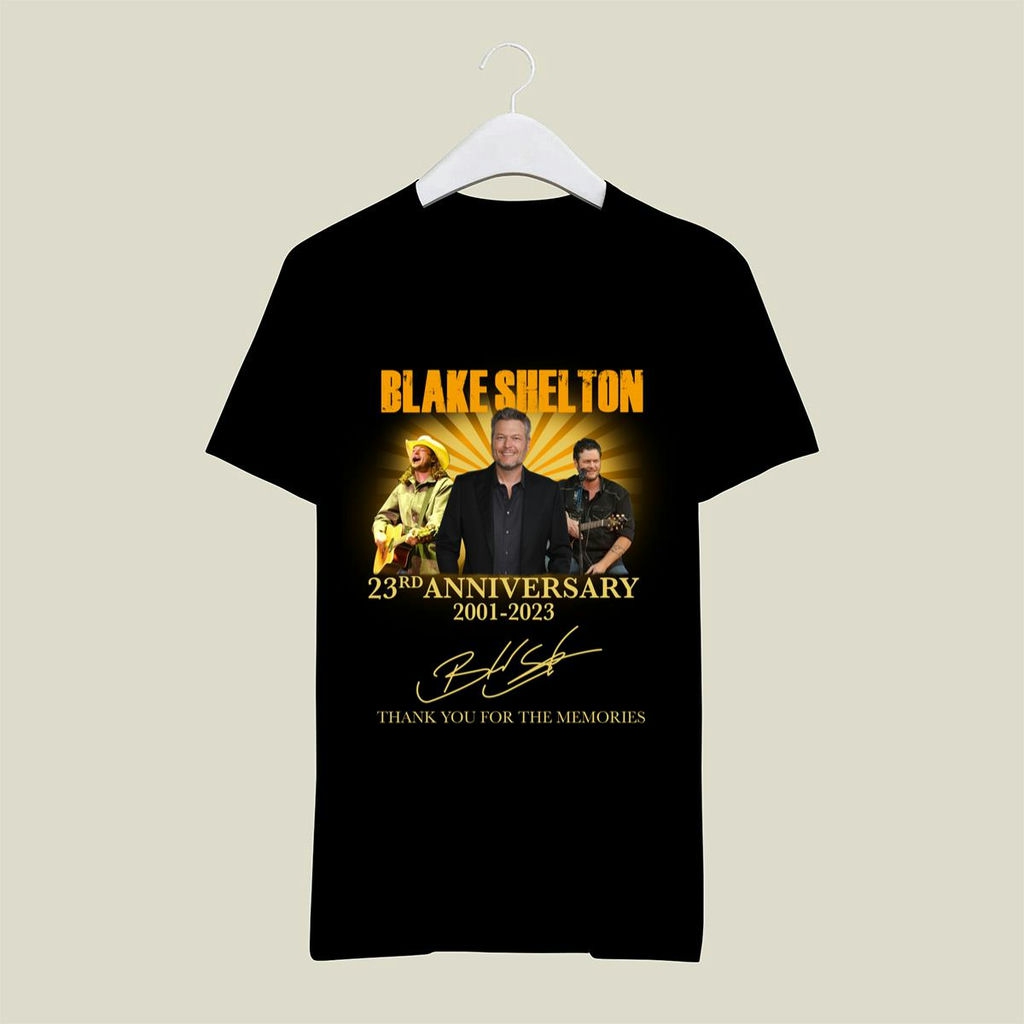 Blake Shelton 23rd Anniversary 2001 2024 Signature T Shirt