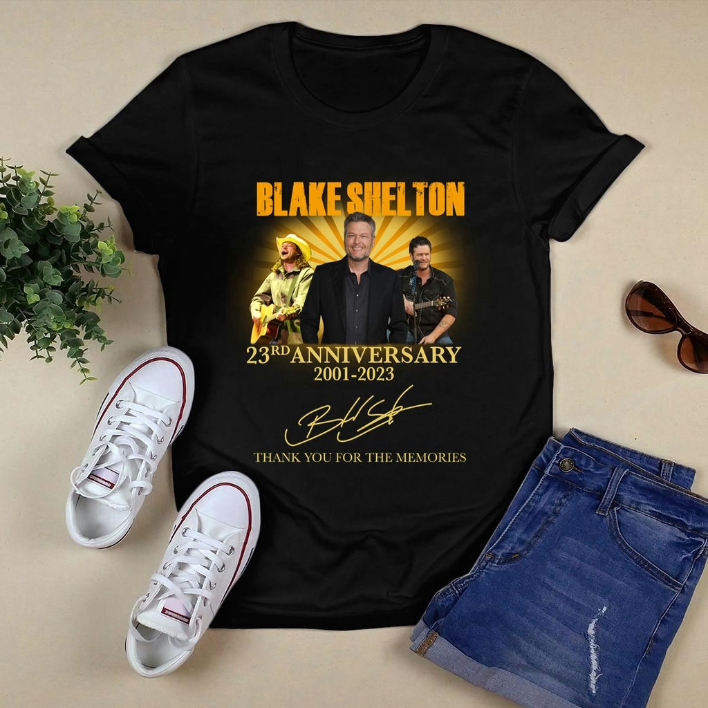 Blake Shelton 23rd Anniversary 2001 2024 Signature T Shirt