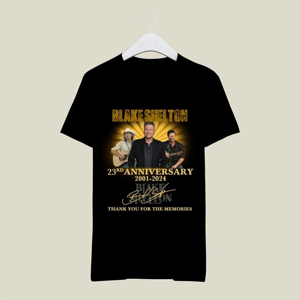 Blake Shelton 23rd Anniversary Signatures T Shirt