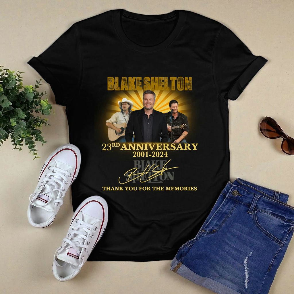 Blake Shelton 23rd Anniversary Signatures T Shirt