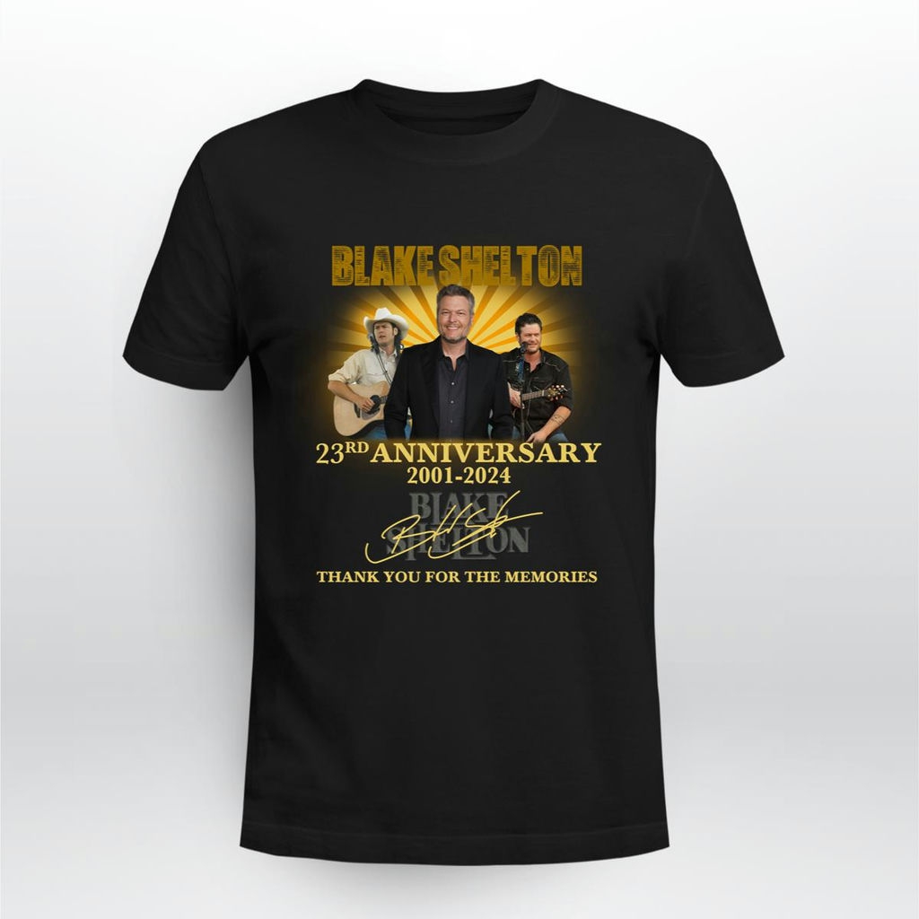 Blake Shelton 23rd Anniversary Signatures T Shirt