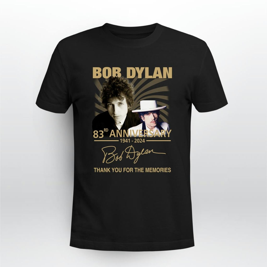 Bob Dylan 83rd Anniversary 1941 2024 Signature T Shirt