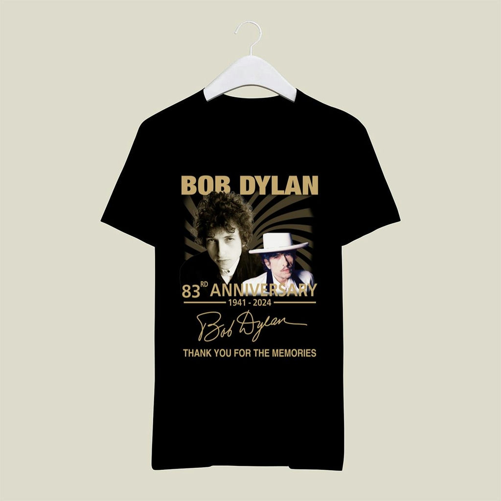 Bob Dylan 83rd Anniversary 1941 2024 Signature T Shirt