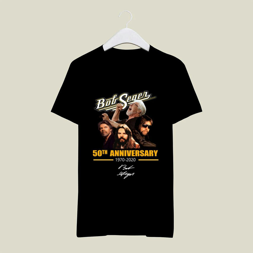 Bob Seger 50th Anniversary 1970 2020 Signature T Shirt