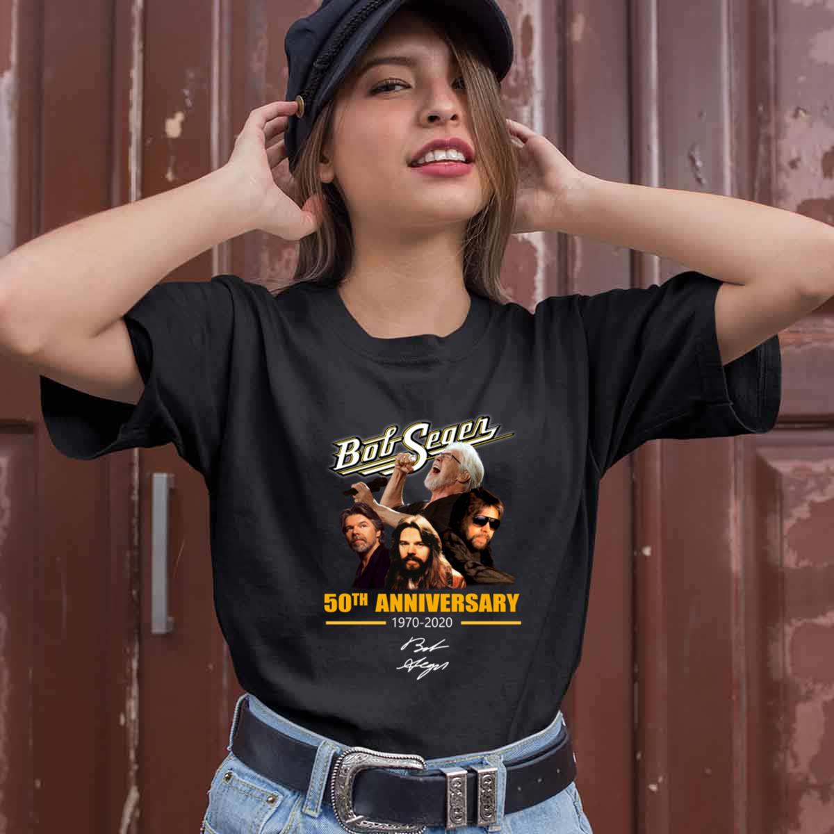 Bob Seger 50th Anniversary 1970 2020 Signature T Shirt