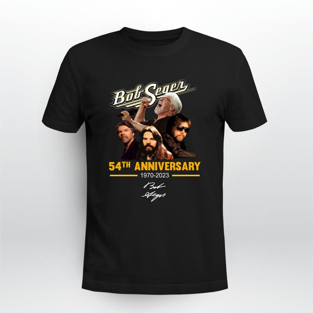 Bob Seger 54th Anniversary 1970 2024 Signature T Shirt