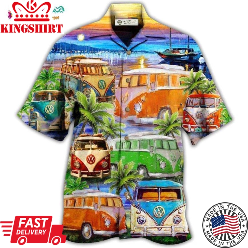 Bus Good Times And Tan Lines On The Beach Hawaiian Shirt