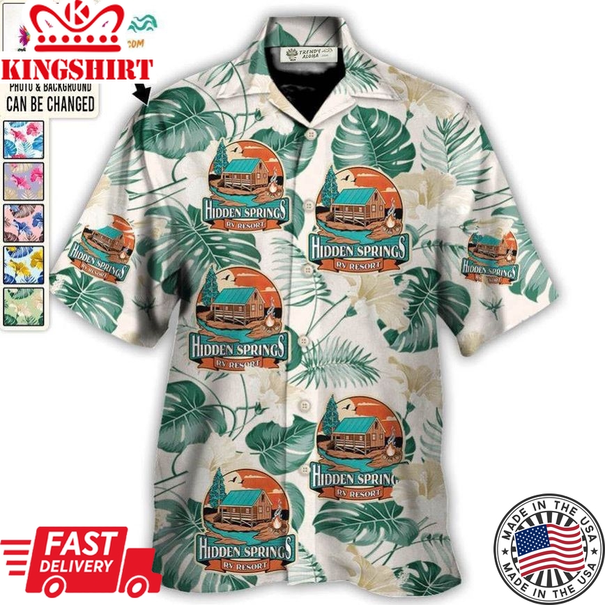 Camping Club You Want Tropical Style Custom Photo - Hawaiian Shirt - Personalized Photo Gifts Hawaiian Shirt