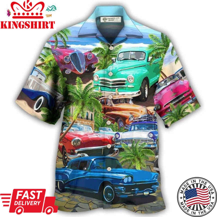 Car Classic Make Me Happy Love Beach Hawaiian Shirt